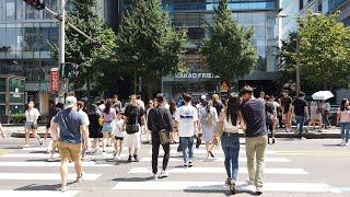 [4K] Hongdae Summer Day Walk | Walking Around Seoul Korea 홍대의 여름날 弘大的夏天 弘大の夏 Hàn Quốc