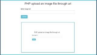PHP Upload an Image from Url using Ajax