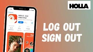 How to Log Out of Holla App | Sign Out