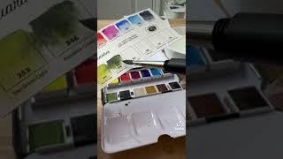 Swatching Urban Sketching Palette Roman Szmal Aquarius Half Pan #Watercolours