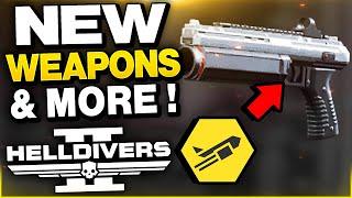 Helldivers 2 NEW WEAPONS! New Boosters Armor, Stratagems & More!