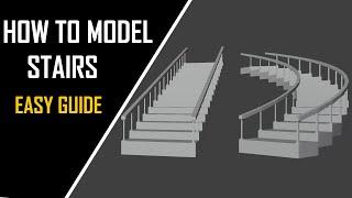 how to model stairs in blender 2.81 [REAL TIME]