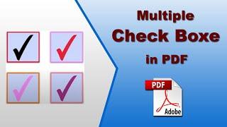 How to Add Multiple Checkboxes in PDF with Adobe Acrobat Pro 2020