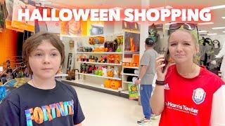 HALLOWEEN SHOPPING | SHE SCORED TWICE | Family 5 Vlogs