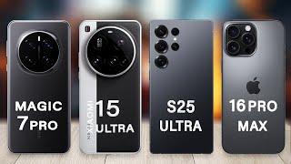 Xiaomi 15 Ultra Vs Samsung S25 Ultra Vs Honor Magic 7 Pro Vs iPhone 16 Pro Max Specs Review