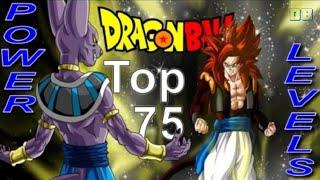 Dragon Ball Top 75 Power Levels+Giveaway