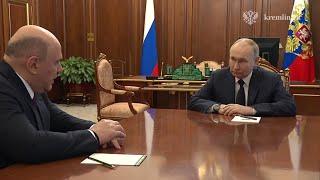«Было бы правильно, если бы вы продолжили работу!»: Владимир Путин встретился с Михаилом Мишустиным