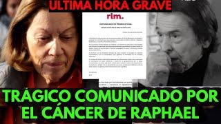 ️URGENTE COMUNICADO RAPHAEL TRAS SU CANCER CEREBRAL Y VÍDEO GRAVE EN EL HORMIGUERO AVISÓ ENFERMEDAD