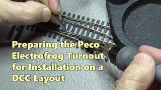 Preparing the Peco Electrofrog Turnout for Installation