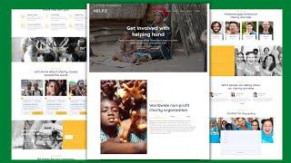 *Complete Responsive Free Charity Website Design - HTML - CSS -JS- 100% Free - Free Website Code