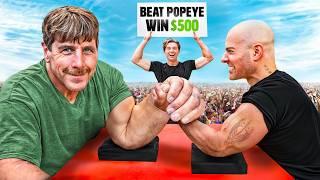 Beat Worlds Largest Arm at Arm Wrestling, Win $500