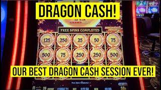 DRAGON CASH SLOT JACKPOT!! MACHINES WERE INSANE!