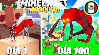 ¡Sobreviví 100 DÍAS como un MOSQUITO en Minecraft HARDCORE!