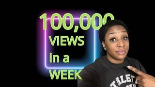 How to Get 100,000 Views on Your New YouTube Video in a Week