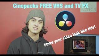 Cinepacks FREE VHS and TV fx pack tutorial (Davinci Resolve)