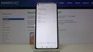 How to Adjust Size of Font in Xiaomi Mi 10T - Change Font Size