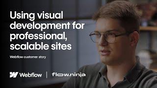 Using visual development for professional, scalable sites | Webflow customer story - Flow Ninja