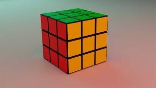 Кубик Рубик за 1 минуту в Blender 2.8 | Ленивый Блендер 2.8