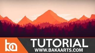 Flat Landscape Photoshop Tutorial for Beginners