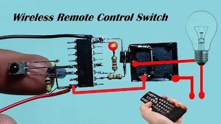 How to make simple wireless remote control switch with relay