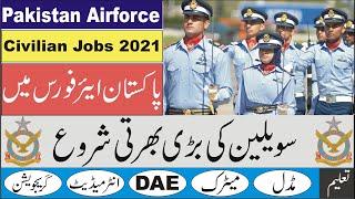 Pakistan Airforce Jobs as a Civilian 2021 | Join PAF Civilian Jobs 2021