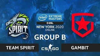 CS:GO - Team Spirit vs. Gambit [Inferno] Map 2 - IEM New York 2020 - Group B - CIS