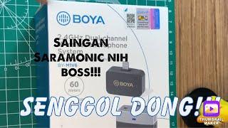 Boya BY - M1V6 Review Indonesia Boya Wirelees Microphone Untuk Iphone Ipad Dengan Lighting Connector