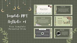 Template PPT Aesthetic #1 | Free Template & Animated Slide