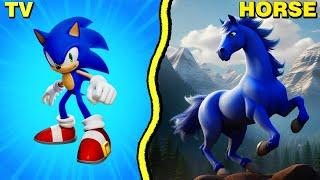  SONIC characters as HORSES 2023