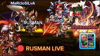  EPIC HEROES WAR || RUSMAN VS MaRcIoSiLvA vs Ruadi vs Vietnameses  PVP 