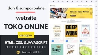 dari 0 sampai 100% Online - CARA MEMBUAT WEBSITE TOKO ONLINE dengan HTML, CSS, dan Javascript