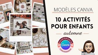 Canva : 10 idées d'activités d'automne pour les enfants | Modèles Canva Éducation