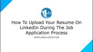 How To Upload Your Resume During The Job Application Process