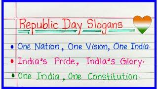 Republic Day Slogans 2025 |Slogans on Republic day English |Republic Day Quotes |Republic Day Wishes