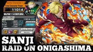 SANJI RAID ON ONIGASHIMA GAMEPLAY | ONE PIECE BOUNTY RUSH | OPBR