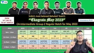 GOOD NEWS for CA-Intermediate Group-2 Students | Ekagrata Batch for CA-Intermediate Group-2