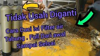 cara membersihkan filter air tabung