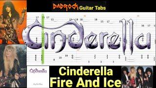 Fire And Ice - Cinderella - Guitar + Bass TABS Lesson