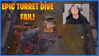 When Turret Dives Go Wrong: Thebausffs Edition - LoL Daily Moments Ep 2124