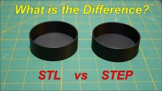 The Difference between an STL file and an STEP file.