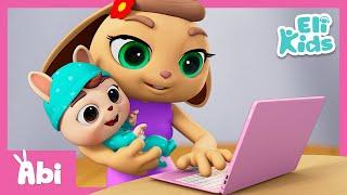 Mom Works From Home | Eli Kids Educational Songs & Nursery Rhymes