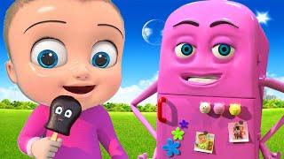 Robo Refrigerator Fun with Family - BillionSurpriseToys Nursery Rhymes, Kids Songs