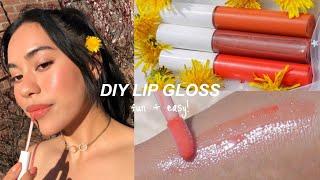 DIY LIP GLOSS (3 ways!) *how to make cute gloss in 5 minutes*