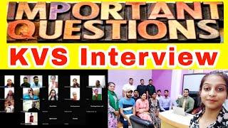 KVS Interview important questions with answers l Kvs teacher interview l PD Classes