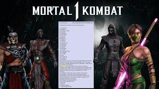 Mortal Kombat 1 - Full Roster LEAK + 2 Brand New Characters?!