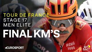 ONE OF THE WINS OF HIS LIFE  | Tour de France Stage 17 Final Kilometres | Eurosport Cycling