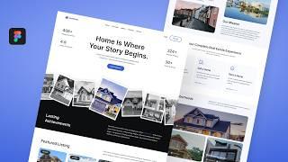 Create a Complete Real Estate Website UI Design in Figma | Full Tutorial by GDMentor