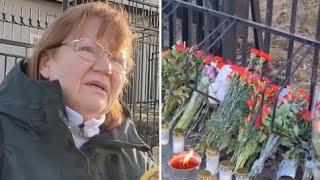 Terrorattacken i Moskva: Sörjer utanför ambassaden i Stockholm