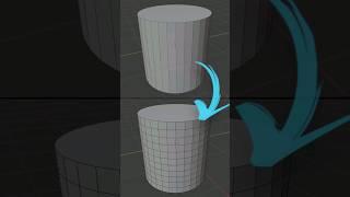 Blender subdivide only one axis ＃blender #timelapse  #cgian