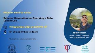 Schema Generation for Querying a Data Lakehouse | Balaji Ganesan | IBM India Research Lab